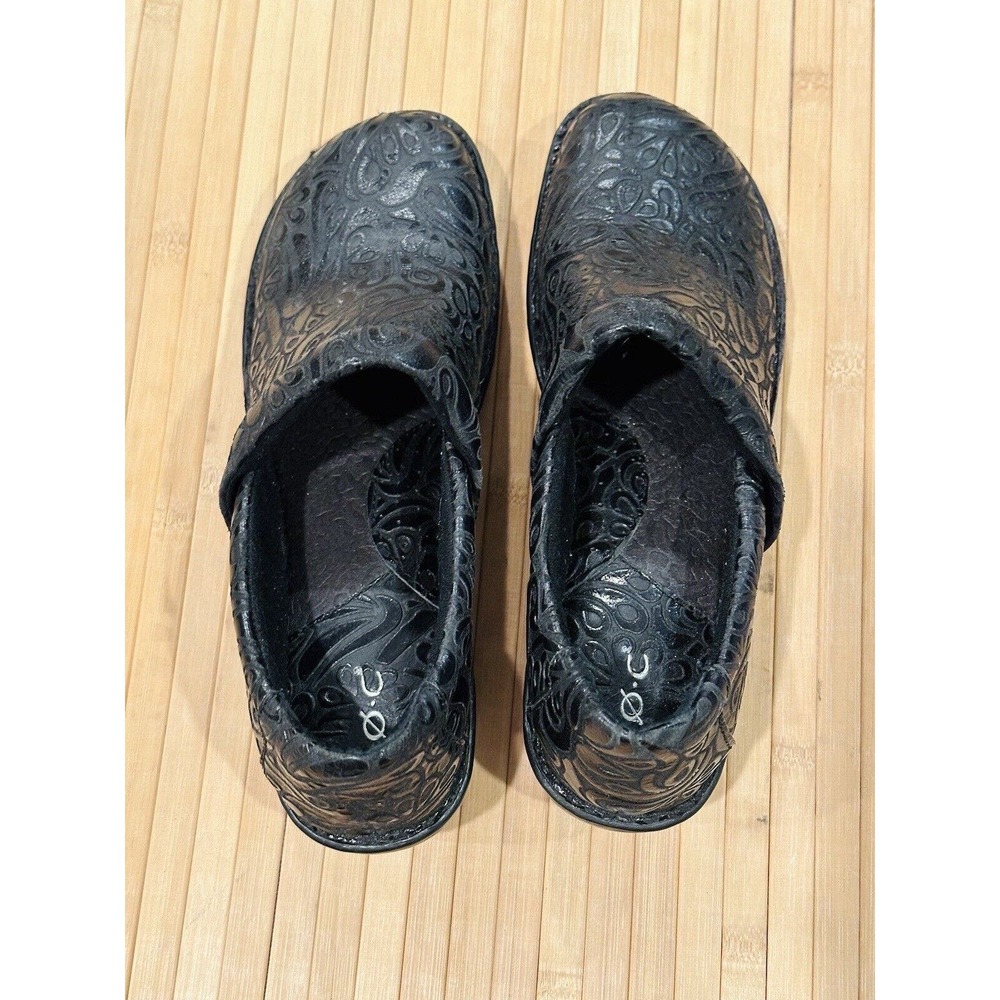 BOC Born Concept Peggy Paisley Gray Black Professional Clogs Women’s Sz 11 W - Picture 6 of 12